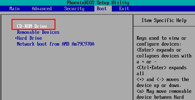 a-2光驅設置為第一啟動方式