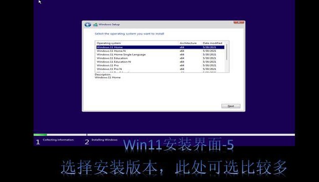 4-選擇win11安裝版本 4-選擇win11安裝版本