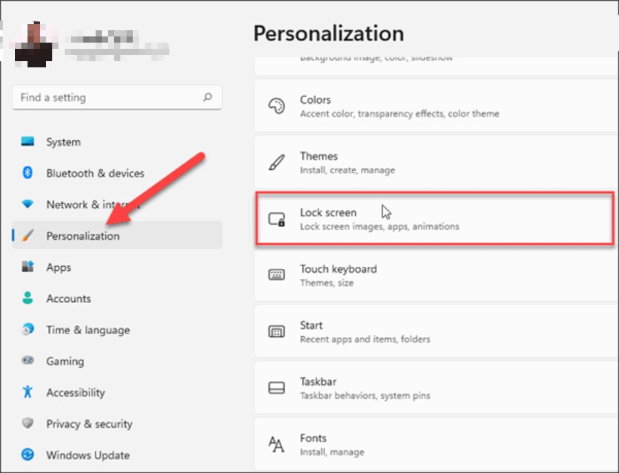 2-點擊右側“鎖定屏幕”選項
